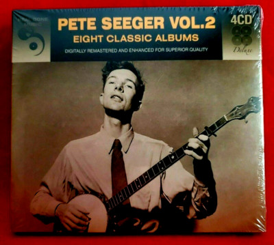 Pete Seeger Vol 2 (8) Eight Classic Albums 4-disc Digipak CD set NEW