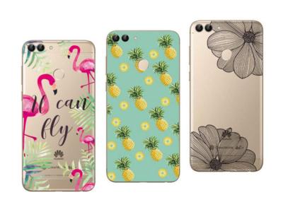 Coque et étui téléphone mobile NOVAGO Coque souple résistante anti choc avec impression de qualité (Traits Noirs) pour Huawei P Smart
