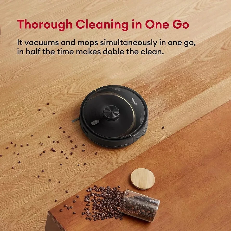 Robotic Vacuum Cleaner with Mop, LiDAR Navigation ,Ideal for Hard Floor & Carpet - Image 4 of 4