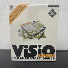 Visio Express Microsoft Office 1992-1994 Shapeware Windows 3.1 Word Excel PPT