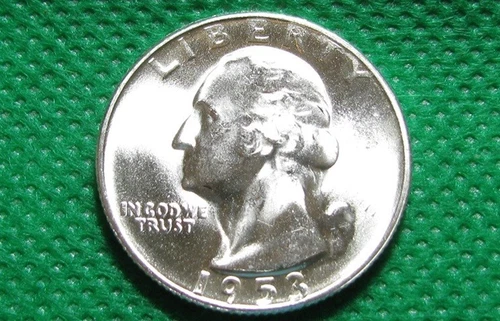 1953 S Washington Quarter Gem to Choice BU Super Coin - 90% Silver  S578