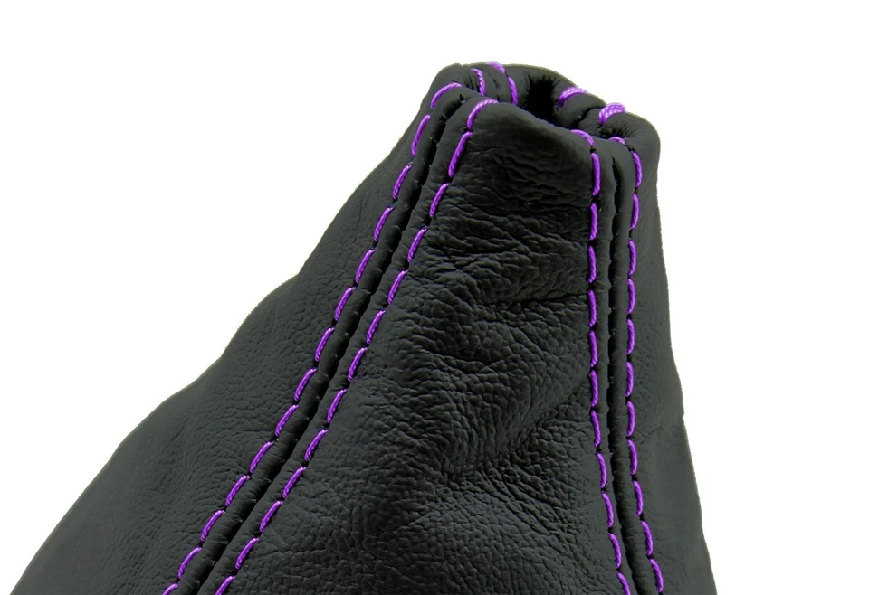 Cubierta de bota de cambio manual de cuero para Acura Integra 1994-2001 puntada púrpura Foto 4 de 4