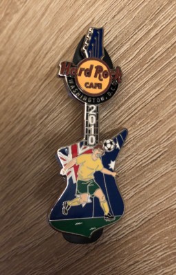 HRC Hard Rock Cafe Washington D.C. Pin Soccer Player Guitar Series 2010 NEW!!!