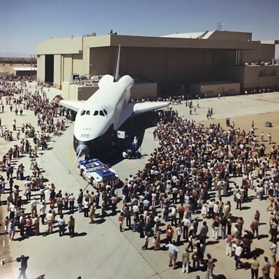 vintage NASA Orbiter 101/ Enterprise Rollout Official Iconic  Photo 8x10 1976
