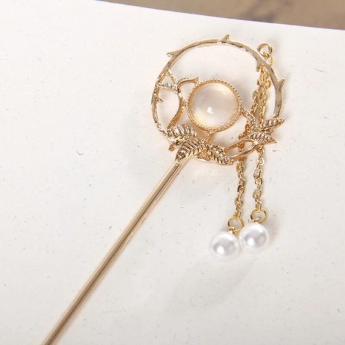 Hair Stick Headwear Women Chinese Pearl Hairpin Hair Chopstick Headdress Jewelry - Picture 4 of 13