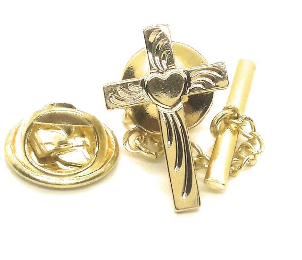 Cross Pins 6030595 Christian Cross Lapel Pin Brooch Tie Tack