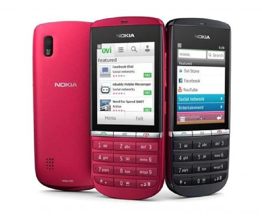 Original Unlocked Cellphone N300 Nokia Asha 300 3G MP4 Mobile Phone