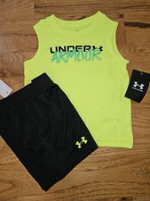 NWT boys Under Armour 2 pc tank/shorts set size 18m