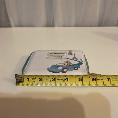 Loungefly Walt Disney World 50th Anniversary Tea Cup Mini Zip Wallet Mickey - Picture 11 of 12