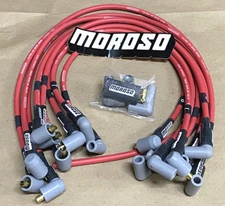 MOROSO ULTRA 40 SPARK PLUG WIRES SBC 350 383 Over Valve Covers Socket 73683 NEW