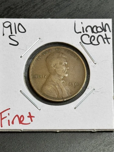1910 S Lincoln Wheat Cent Penny FN Fine Better Date Coin (Raw15052)
