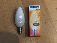 1 Philips Kerze Soft Apricot Orange Mandarine E14 40W GlüHbirne B35 Dimmbar !!!
