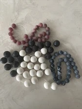 LOT Natural Lava Stone Volcano Beads Round 8mm 14mm Strand