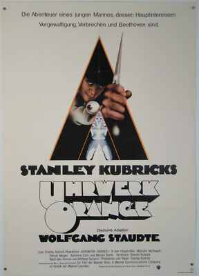 Uhrwerk Orange A CLOCKWORK ORANGE Stanley Kubrick Filmplakat DIN A1