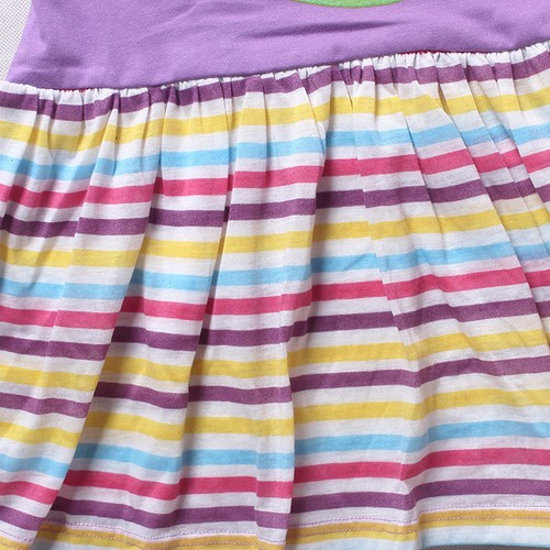 SHOPKINS Girl Dress Cotton Summer Short Sleeves Birthday Dresses Size 1-7 Years - Picture 8 of 20