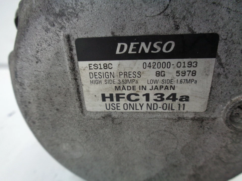 Compresor de aire acondicionado Toyota Prius 2004-2009 042000-0193 OEM AK2107162 Foto 4 de 4