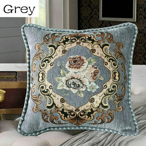 Embroidery Cushion Cover European Throw Pillow Case Retro Sofa Home Decor - Picture 21 of 27