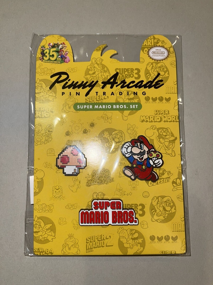 Nintendo Pinny Arcade Super Mario 35th Anniv Pin Sets Official Merch