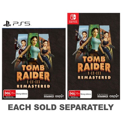 PS5 Tomb Raider I-III: Remastered Collection Premium High Quality Game Bundle