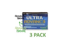 Ultra Advance 3 - Ultra Advanc3 - 3 PACK  Herbs of Traditional-Omega 3, Ginger