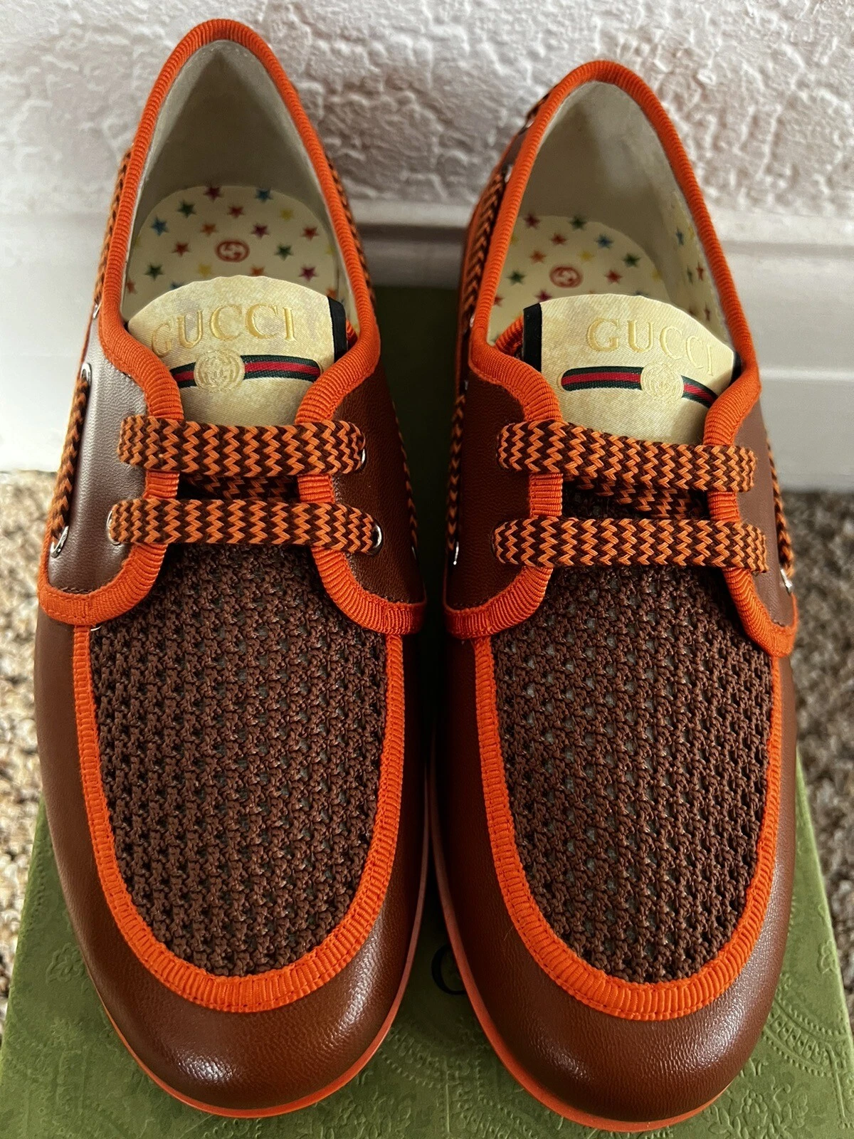 CHAUSSURES MOCASSIN EN CUIR MARRON GUCCI ENFANTS GARÇONS POINTURE EU 31 ( UK 12,5 )