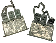 2 Military 6 Magazine Bandoleer MOLLE II Mag Ammunition Pouches w/ Strap