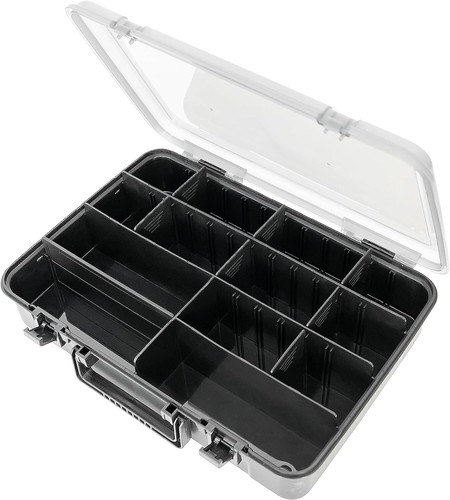 BLUEWING Fishing Tackle Box with Adjustable Divider 15.35*10.63*3.15in US Seller - Picture 7 of 12