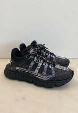 Black Versace Trigreca Sneakers, Size 42, SEND BEST OFFER 