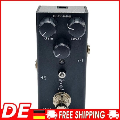 E-Gitarren-Effektpedal Overdrive Distortion Chorus Tremolo Delay (schwarz)