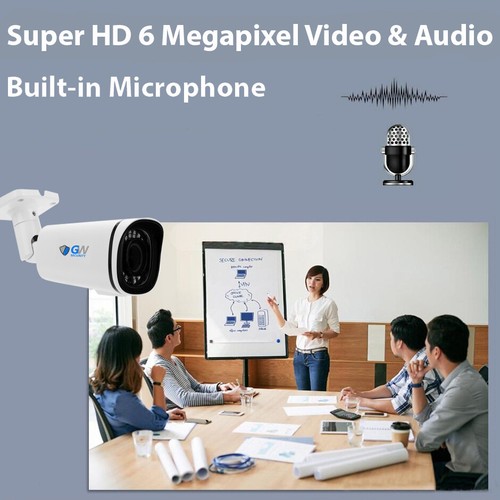 8 Channel NVR 6 X 6MP PoE IP Outdoor Varifocal Microphone Security Camera System - Picture 6 of 12