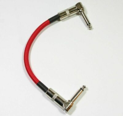 Strukture 6'' patch cable Right angle ends, Red Woven