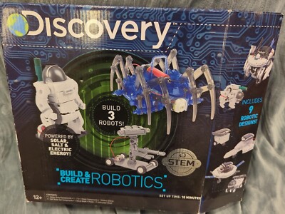 DISCOVERY BUILD AND CREATE ROBOTICS W/ 9 ROBOT DESIGNS Stem Brand New 