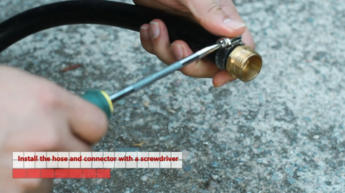 3/4" Garden Mender End Repair Kit Water Hose Male Female Connector with Clamps - Video 1 of 1