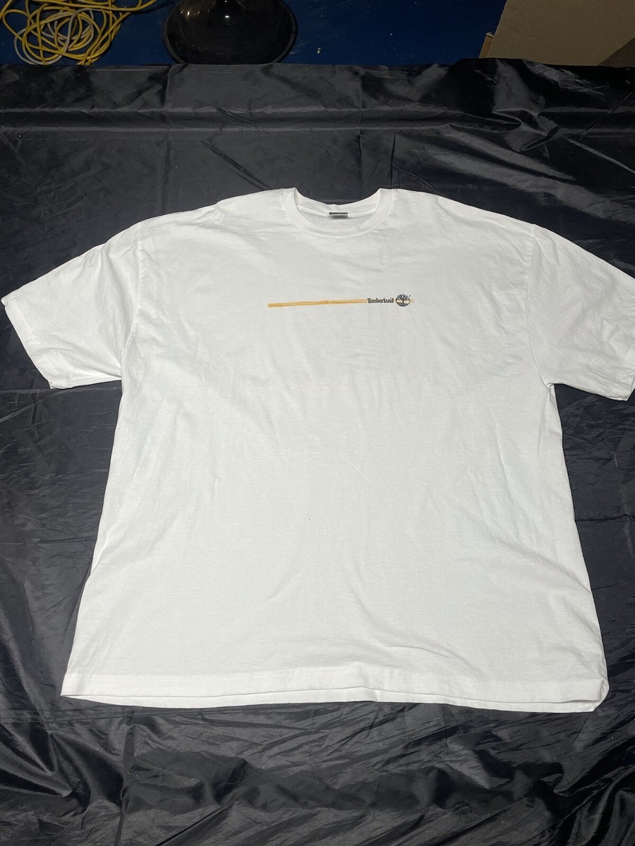 【Timberland】ラベルロゴ 半袖 Tシャツ ホワイト / 送料無料 Timberland T-Shirt Mens 3XL Short Sleeve Crew Neck Graphic