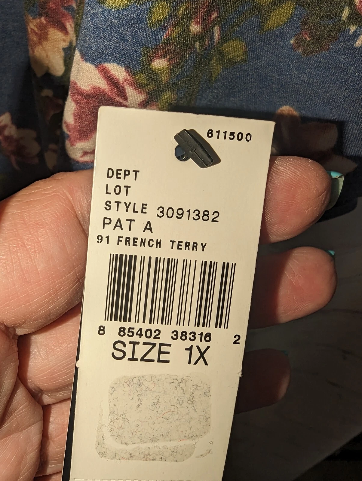 Abito tubino donna Alyx blu floreale manica a campana 3 4 con cravatte buco della serratura tg 1X