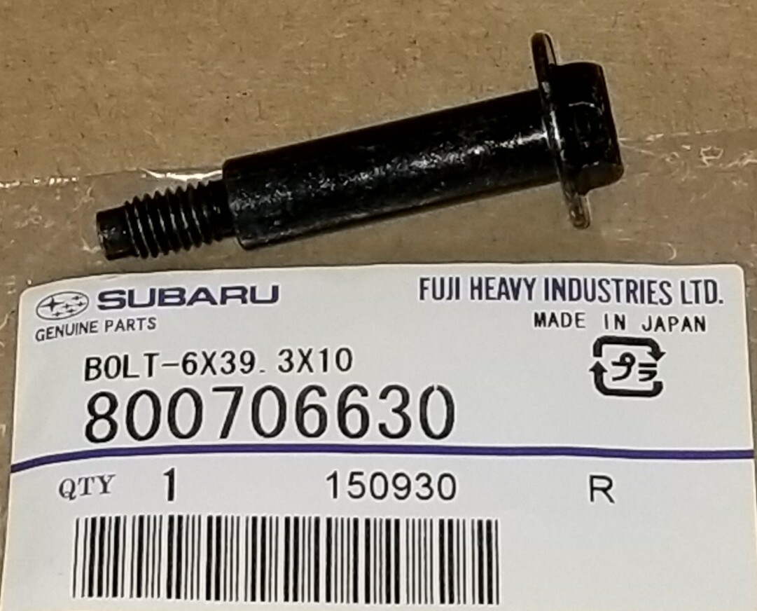 Subaru 800706630 Valve Cover Bolt 6mm M6-24 Threads 39mm UHL