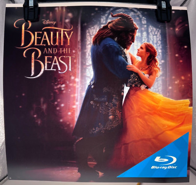 Disney Beauty and the Beast Translite 14'' Backlit Sign DVD Movie Display Poster