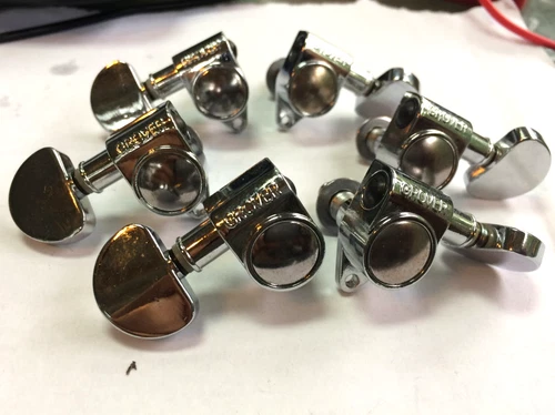 Set of Chrome Gibson USA Les Paul SG Grover Rotomatic Tuners - also Epiphone, ES