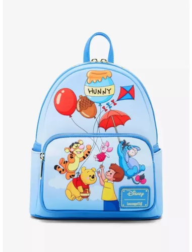 Loungefly Disney Winnie the Pooh Balloon Group Portrait Mini Backpack - New