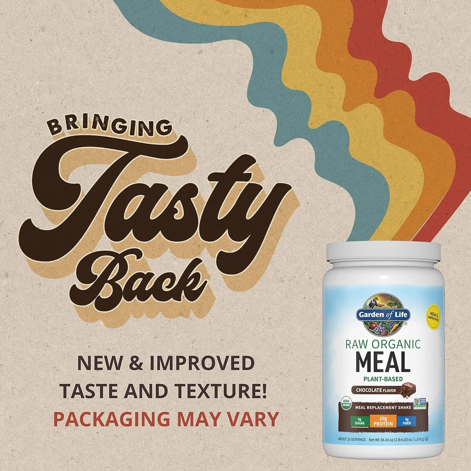 Batidos de reemplazo de comidas, proteína vegana en polvo, proteína orgánica cruda en polvo, chocolate Foto 2 de 4