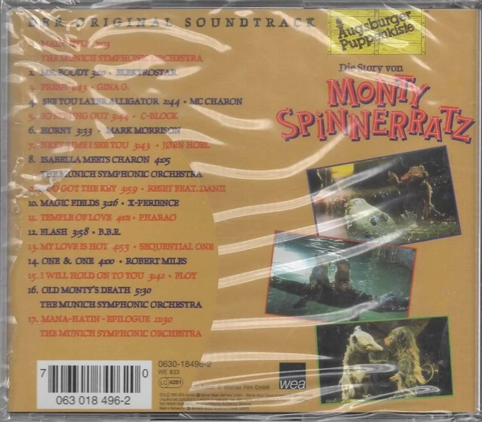 Monty Spinnerratz Der Original Soundtrack CD NEU C-Block Pharao Robert Miles - Bild 2 von 2