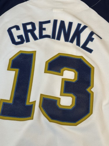 Milwaukee Brewers Jersey Zack Greinke Mens Size XL Button Up MLB Genuine Merch - Picture 10 of 10