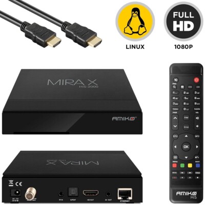 Amiko MiraX HiS-2000 Full HD Linux Dolby Digital LAN 1x DVB-S2X Sat-Receiver
