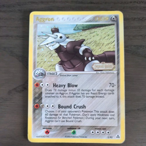 Aggron 2/92 Holo Rare Ex Legend Maker Pokémon TCG NM - 第 1/7 張圖片