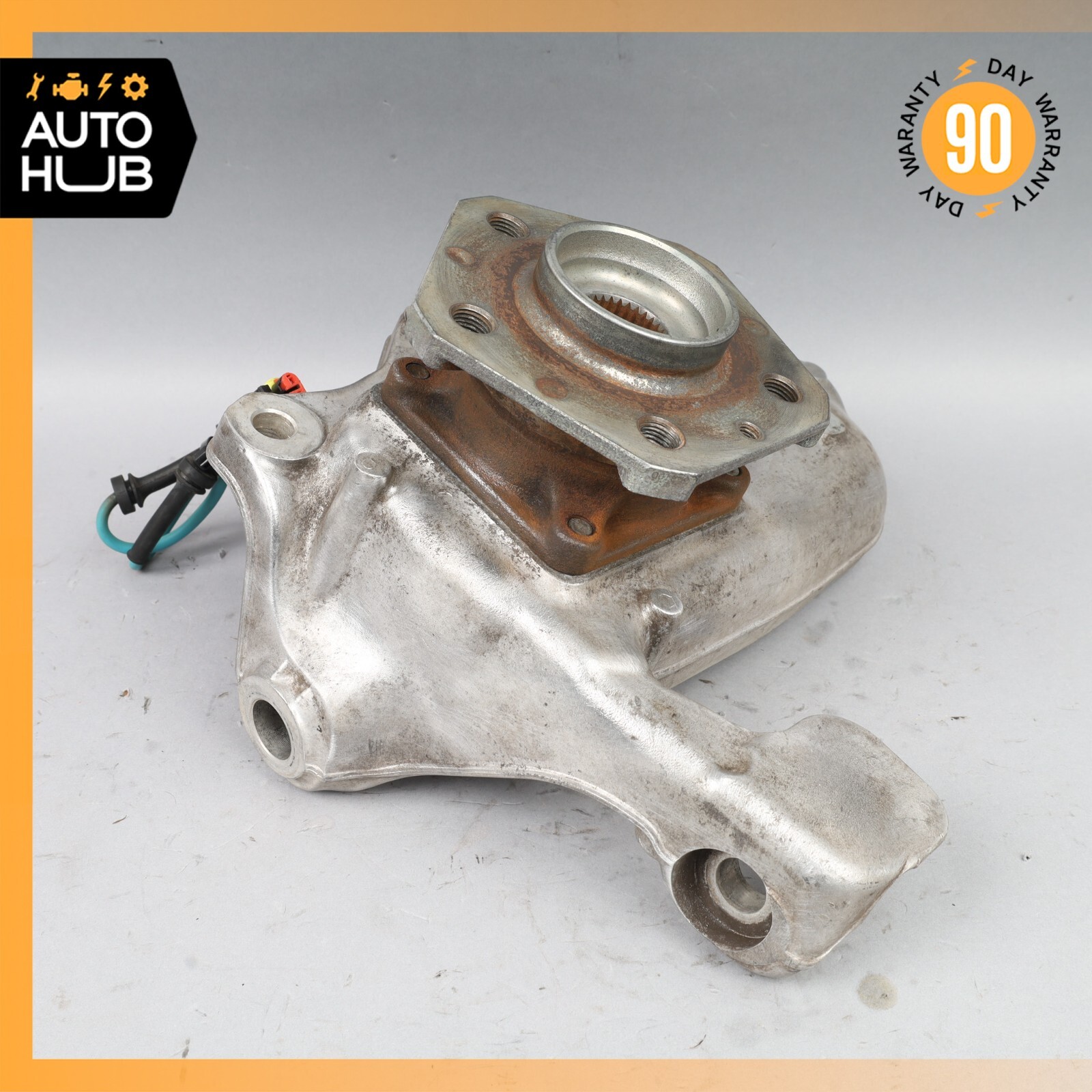 03-10 Maserati Quattroporte M139 Front Left Side Spindle Knuckle Hub OEM
