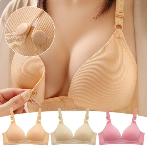 Women Maternity Pregnant Nursing Bra Underwired Breastfeeding Bras Baby Feeding