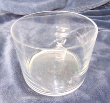 Vase Clear Glass Bowl Serving or Centerpiece 6" wide x 5" tall floral