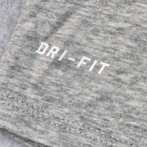 Nike Dri-Fit Girls Tshirt LG Gray Pink Logo Short Sleeve Athletic Casual Crew - Picture 5 of 9