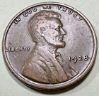 1928 1C Lincoln Cent WHEAT PENNY 4203N