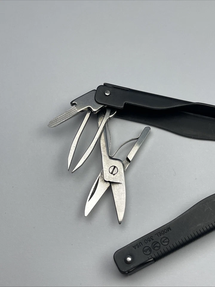 Multiherramienta Buck 350 negra excelente EE. UU. Foto 3 de 4